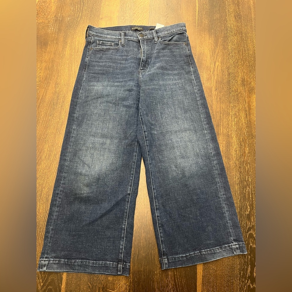 Women’s Banana Republic High Rise Wide Leg Cropped Jeans